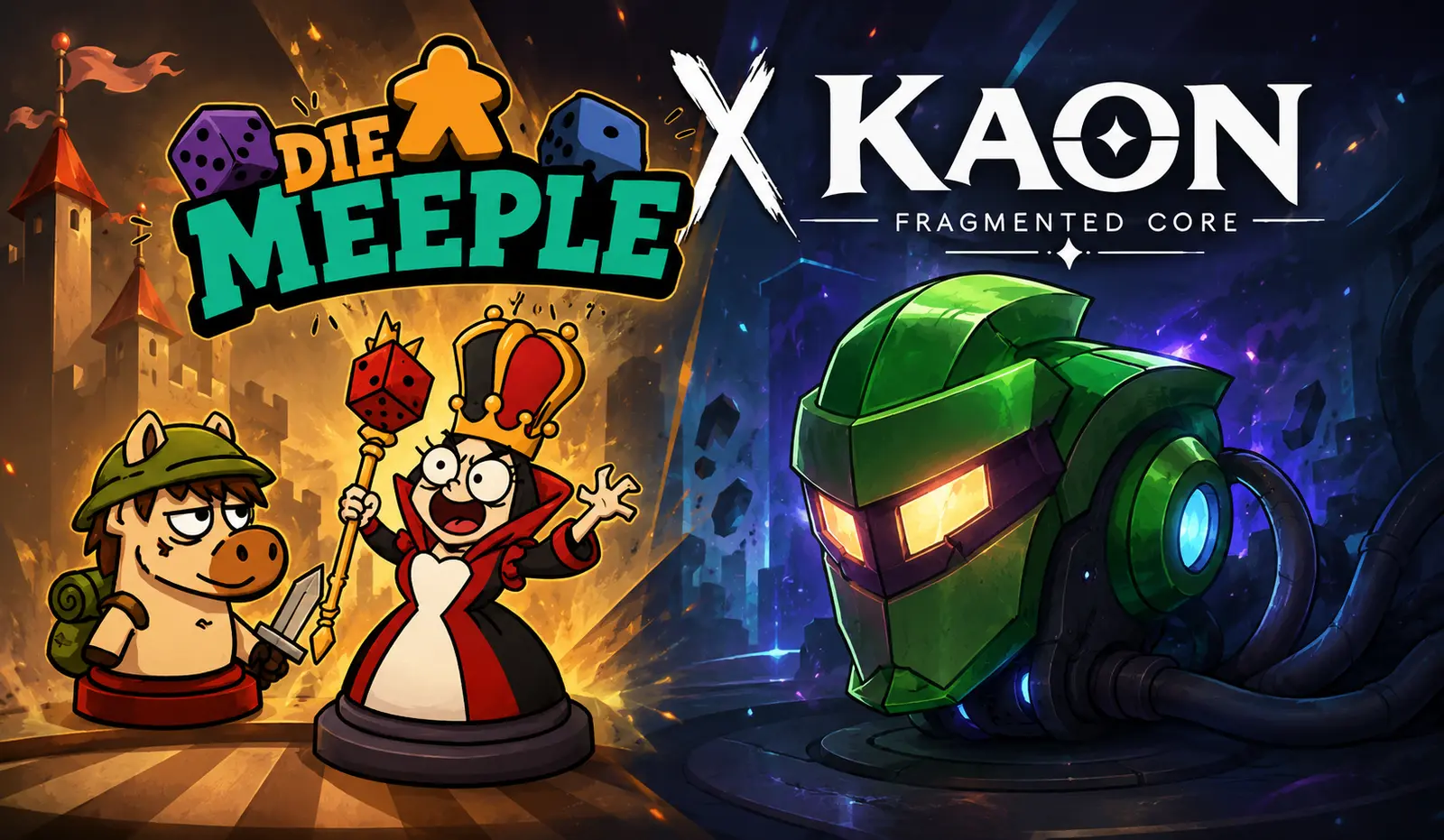 Die Meeple et KAON : Fragmented Core, les deux jeux de CestPhoque